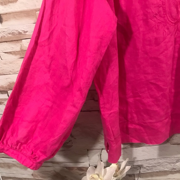 Lauren Embroidered Pink Blouse Sz 2X (K19) - Picture 2 of 4